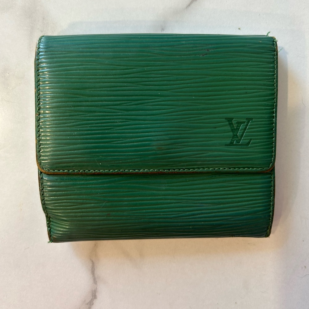 Louis Vuitton Green EPI Designer MENS Wallet
